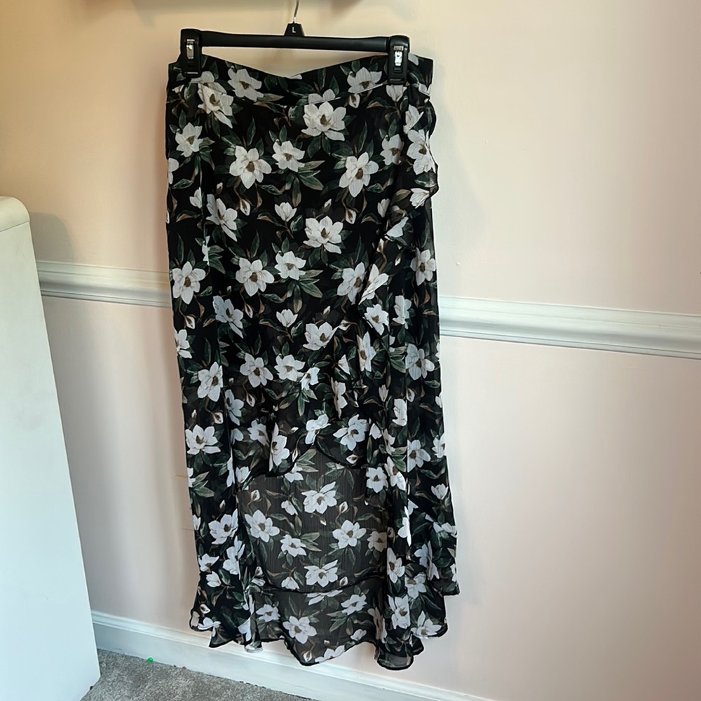 High low flower skirt